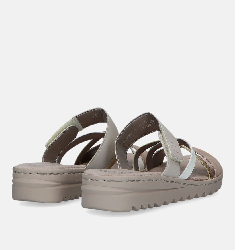 Rieker Nu-pieds compensées en Beige pour femmes (335501)