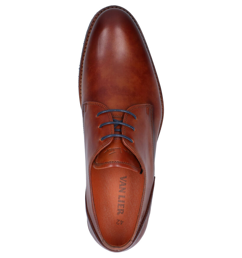 Van Lier Chaussures classiques en Cognac en cuir (272960)