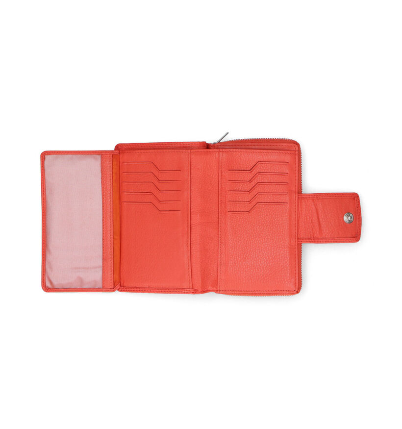 Euro-Leather Oranje Ritsportemonnee voor dames (324029)