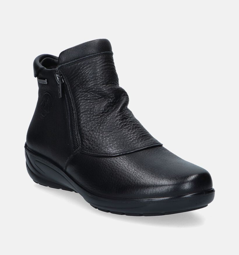 G-Comfort Bottines plates en Noir pour femmes (348552) - pour semelles orthopédiques