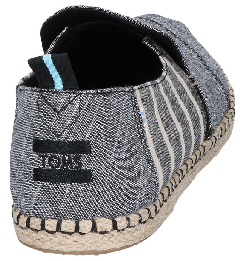 Grijze Espadrilles Toms in stof (242098)