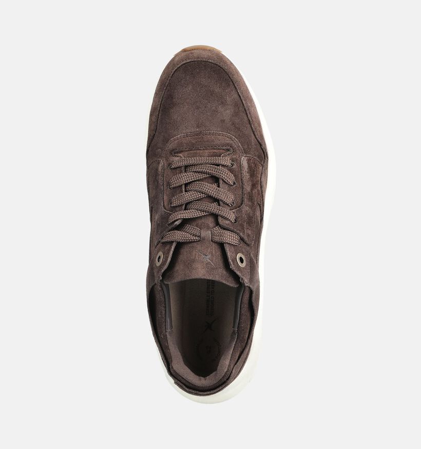 Xsensible Golden Gate Donkerbruine Sneakers voor heren (379244) - geschikt voor steunzolen