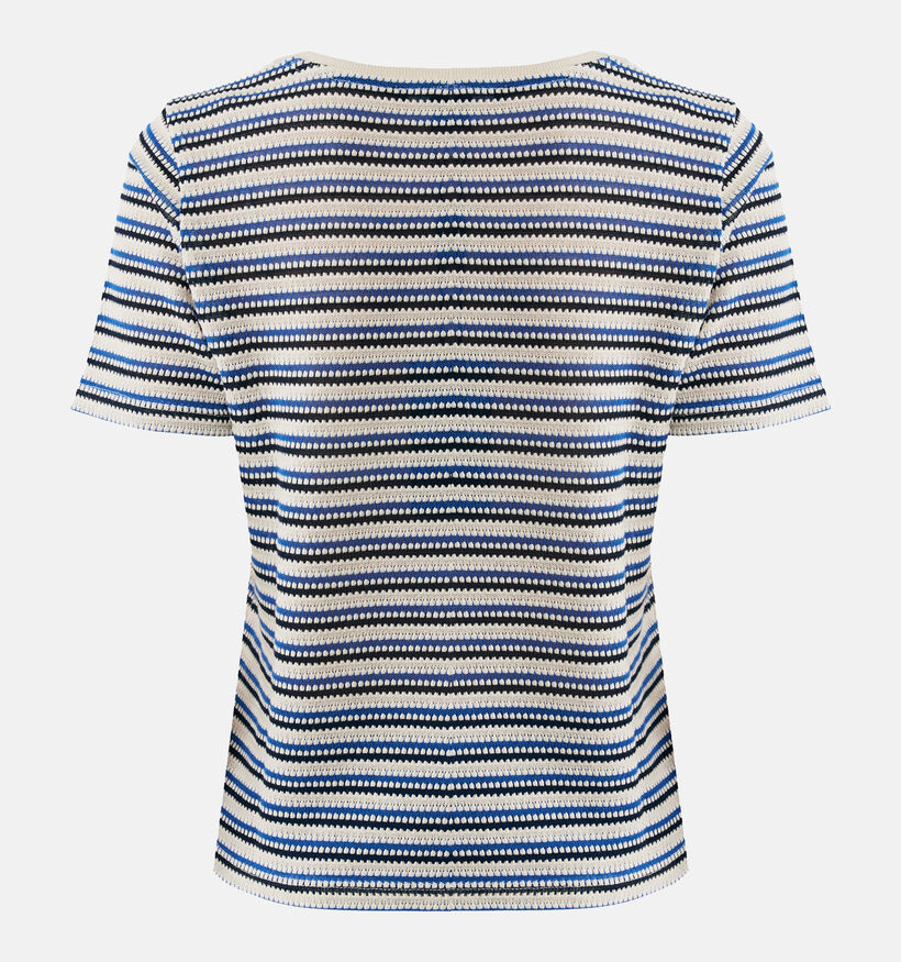 Mexx Structured Blauwe T-shirt voor dames (342484)