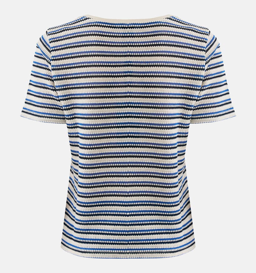 Mexx Structured Blauwe T-shirt voor dames (342484)