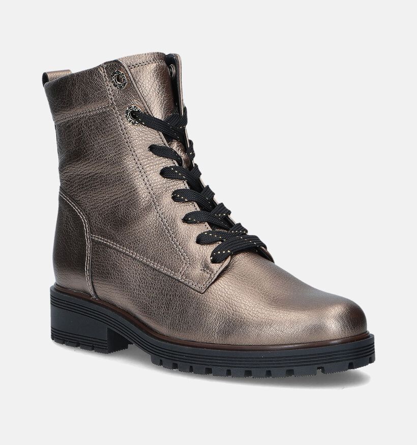 Gabor OptiFit Bronzen Bottines voor dames (347067) - geschikt voor steunzolen