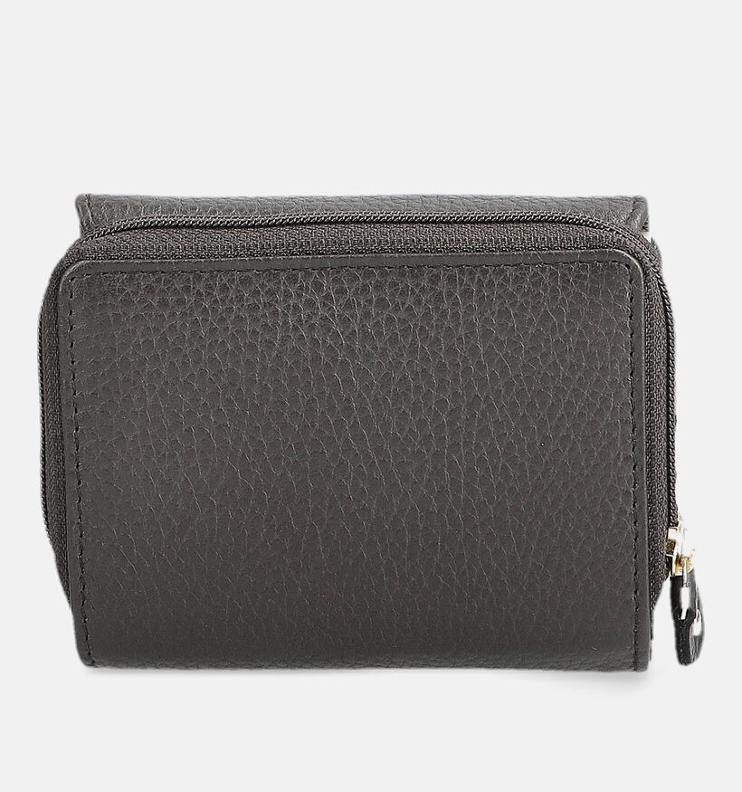 Crinkles Donkerbruine Portemonnee met Rits voor dames (381775)