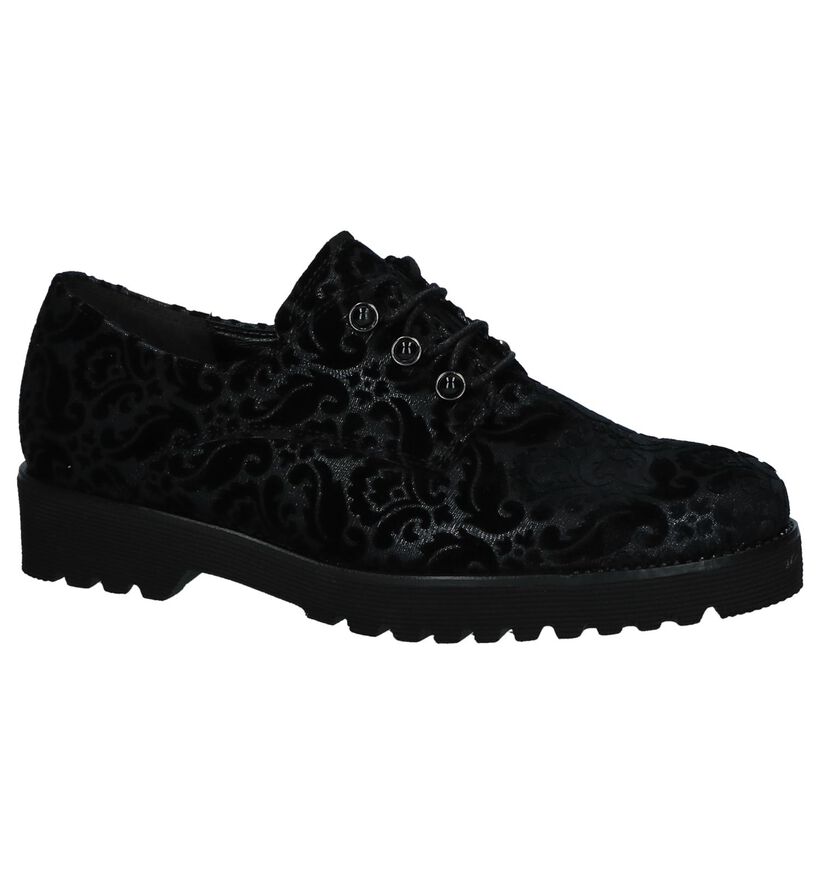 Gabor Easy Walking Chaussures à lacets en Noir en textile (231334)