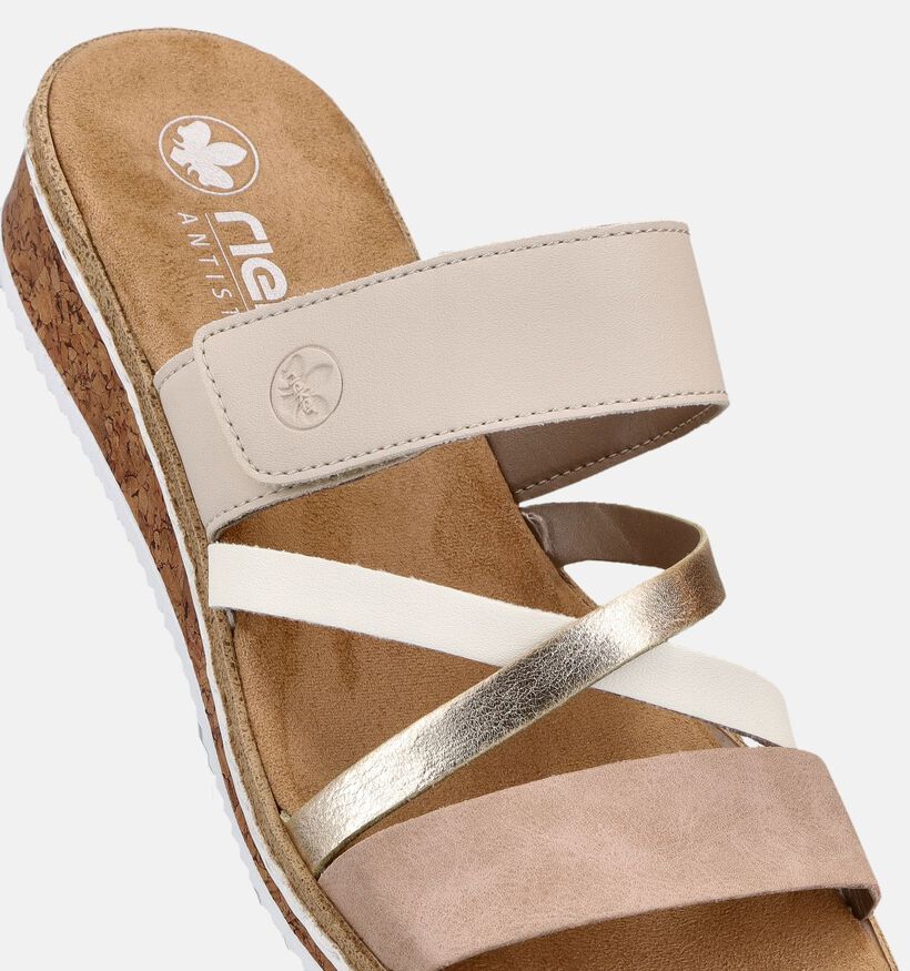 Rieker Beige Slippers met Gesp voor dames (370393)