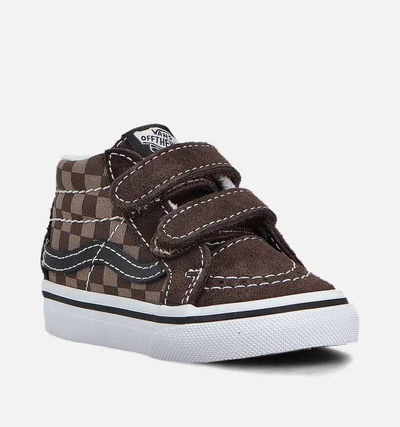 Vans Sk8 Mid Reissue Bruine Hoge Sneakers voor jongens, meisjes (361025)
