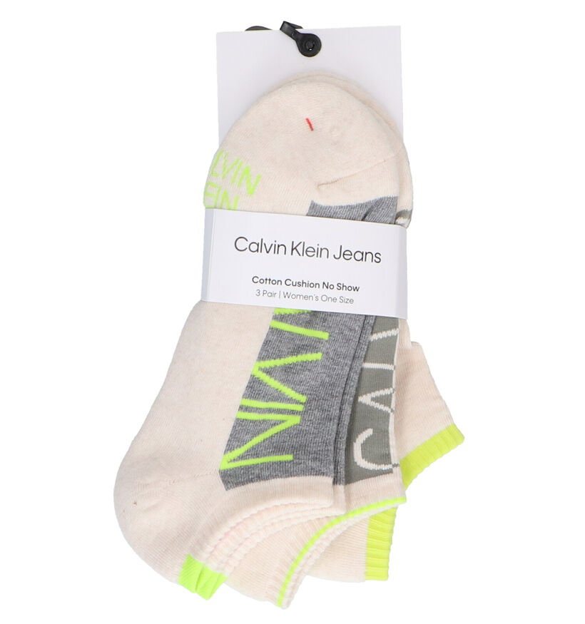 Calvin Klein Socks Ecru Enkelsokken - 3 Paar (290735)