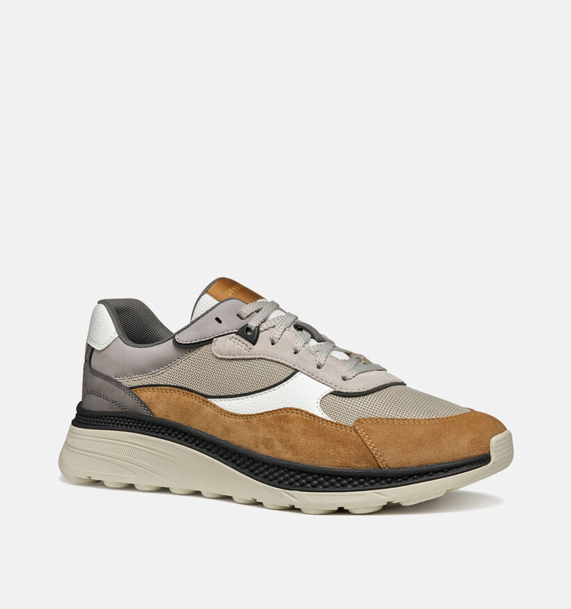 Geox Spherica Actif X1 Chaussures à lacets en Cognac pour hommes (353852) - pour semelles orthopédiques
