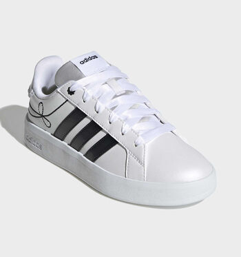 adidas Grand Court Low Sneakers white/core black/hi-res yellow
