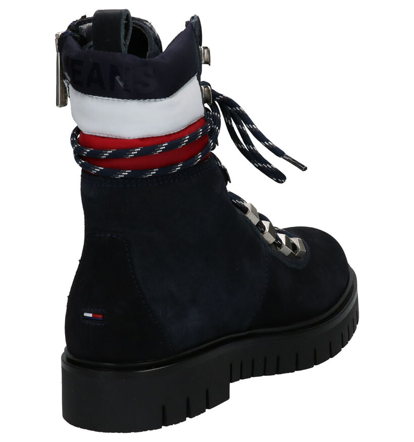 Tommy Hilfiger Padded Nylon Boots Blauw in daim (255922)