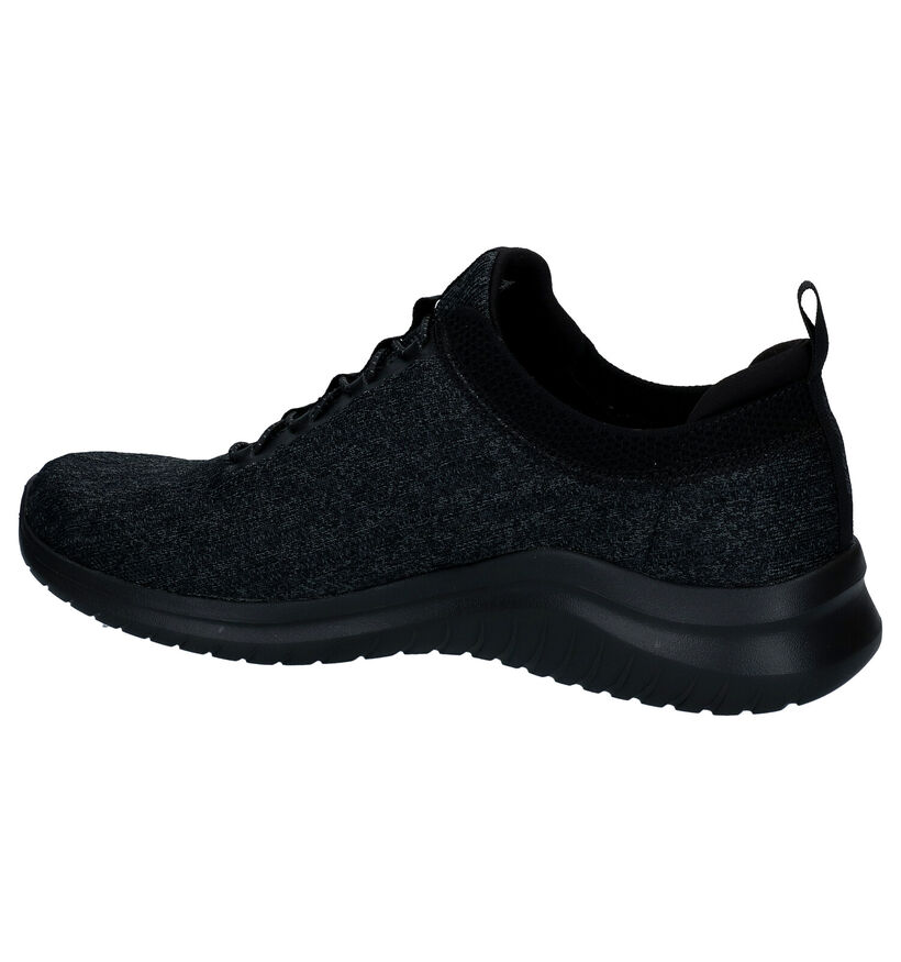 Skechers Ultra Flex 2.0 Cryptic Zwarte Sneakers in stof (305984)