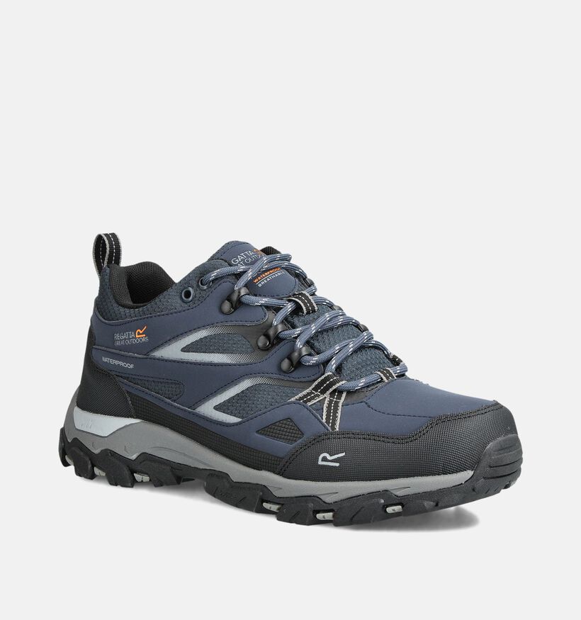 Regatta Holcombe III Low Blauwe Wandelschoenen voor dames, heren (362311) - geschikt voor steunzolen