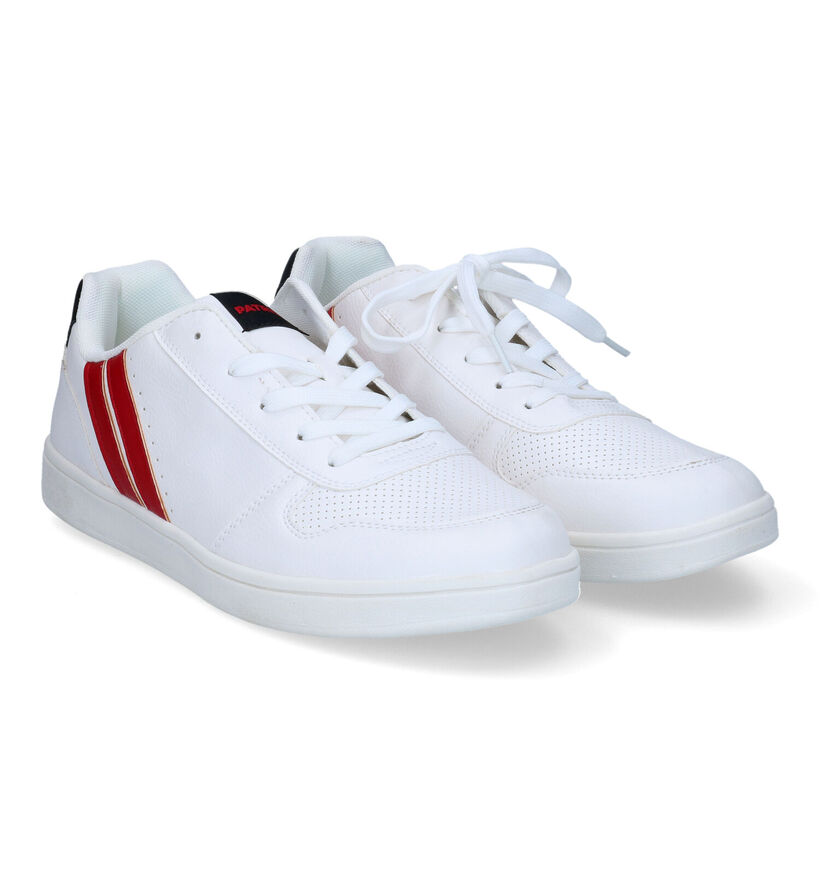 Patrick Baskets basses en Blanc pour hommes (310742)