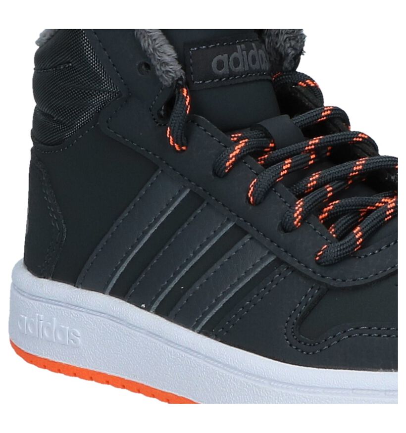 adidas Hoops Zwarte Sneakers voor jongens (299867)