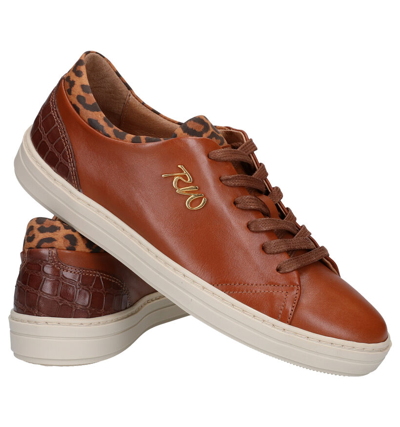 River Woods Elvira Cognac Veterschoenen in leer (281958)