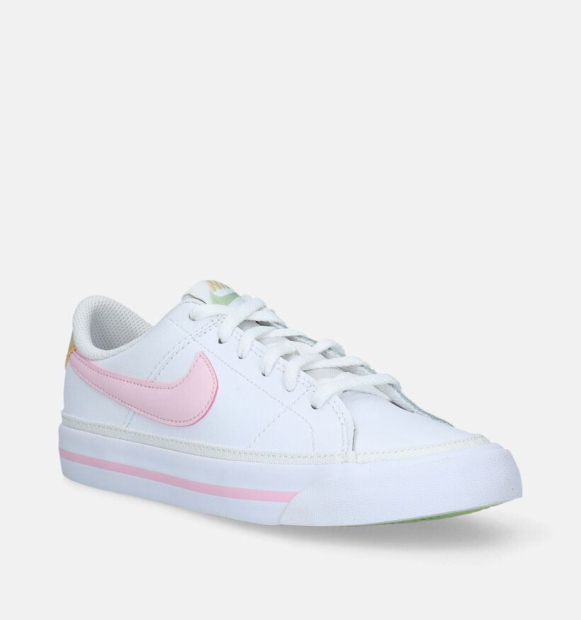 Nike Court Legacy GS Baskets en Blanc pour filles (334919)