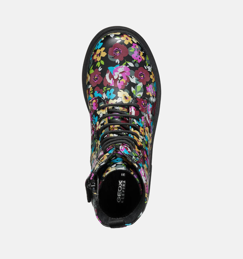 Geox Eclair Bottines en Noir pour filles (344526) - pour semelles orthopédiques
