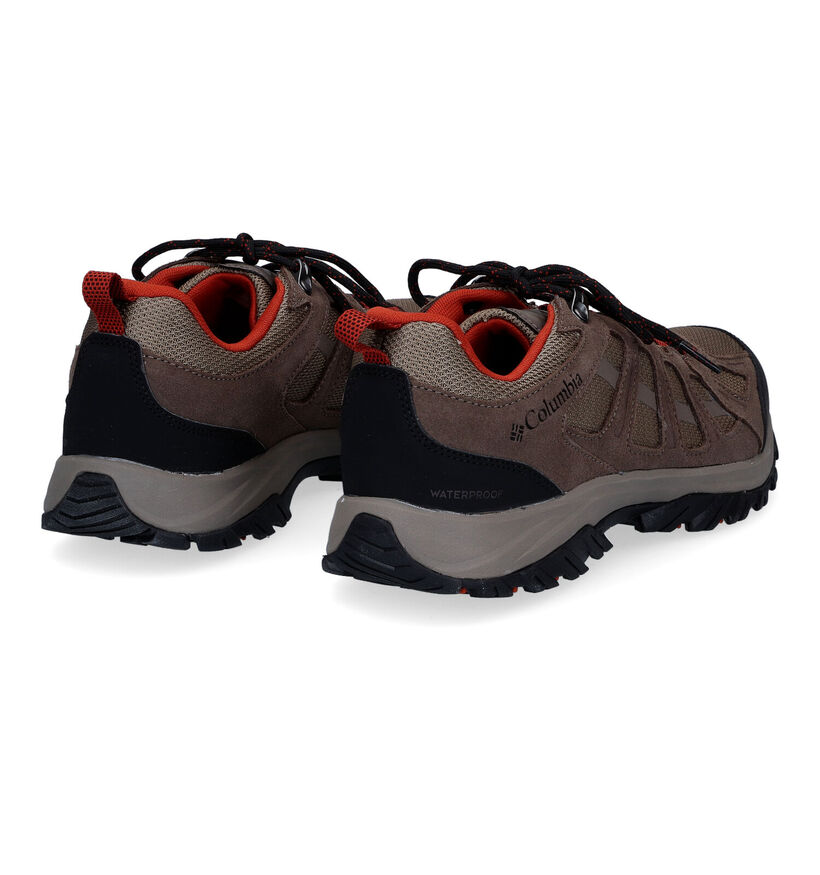 Columbia Redmond III WP Taupe Wandelschoenen voor heren (303293) - geschikt voor steunzolen