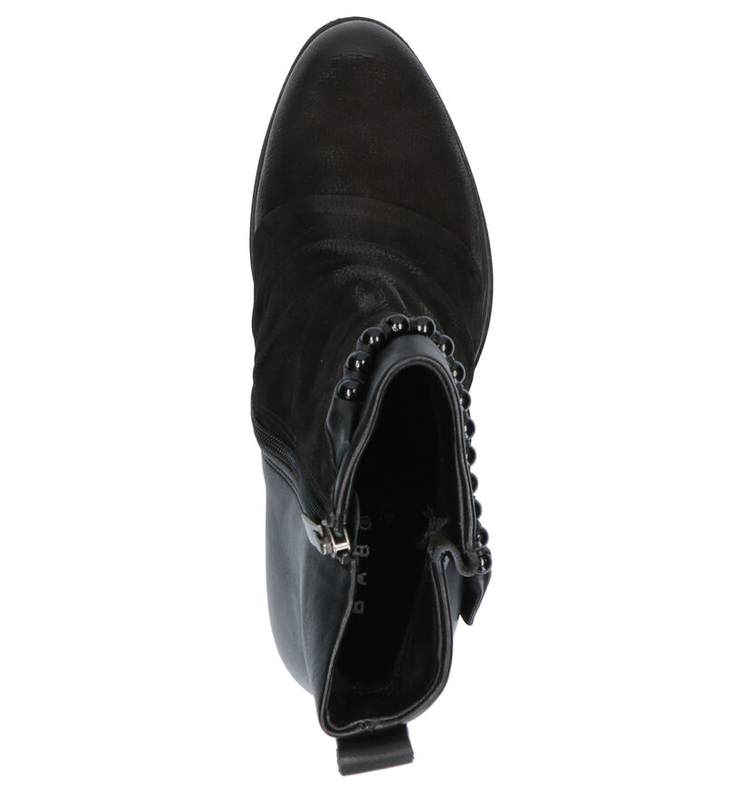 Baboos Bottillons à talons en Noir en cuir (263592)