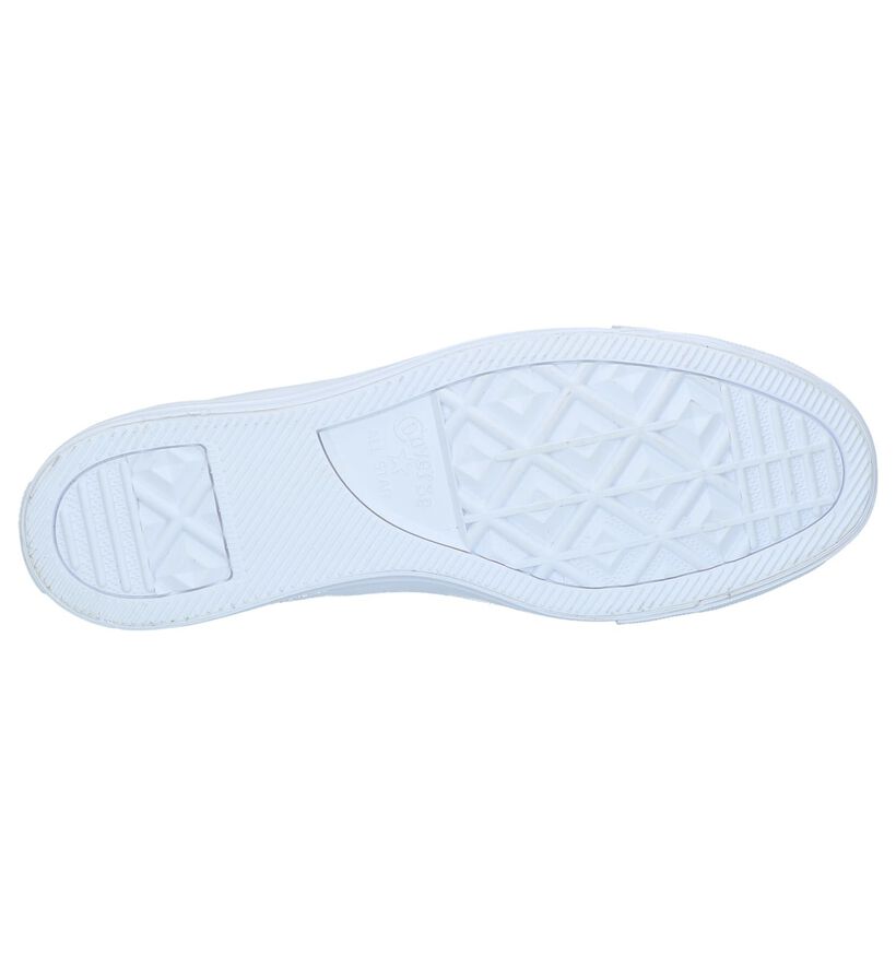 Witte Lederen Sneakers Converse CT All Star Hi in leer (238396)