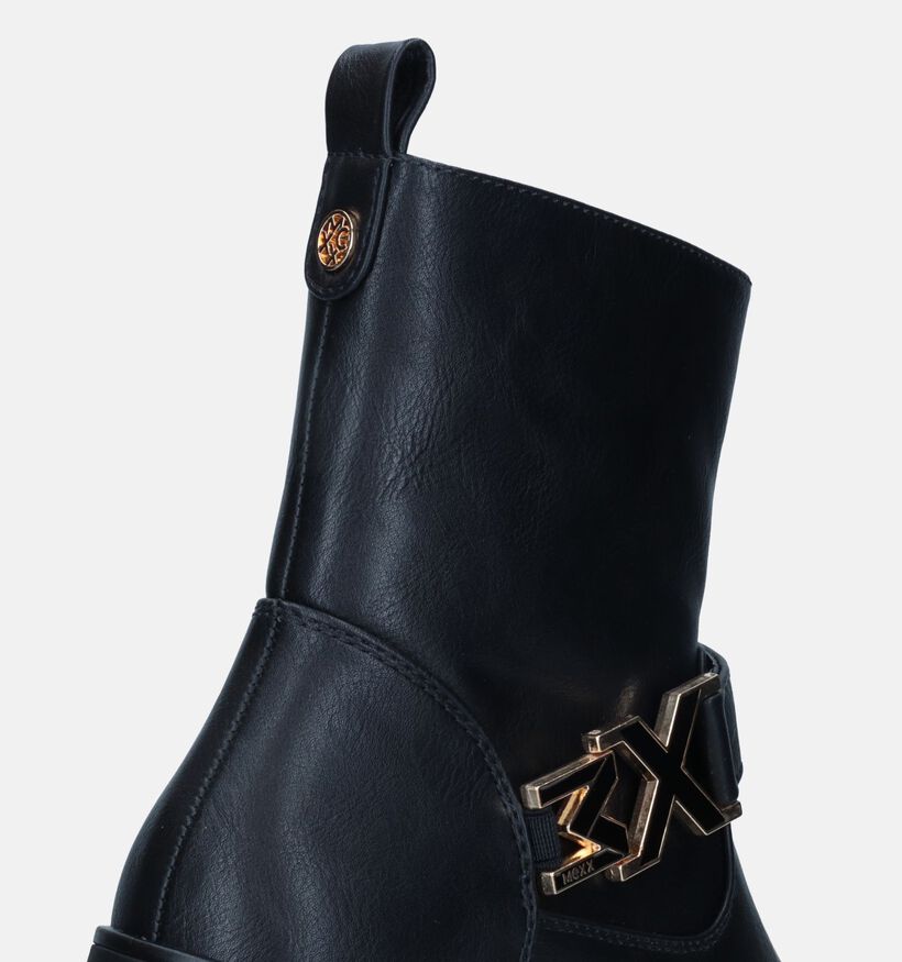 Mexx Mirthe Zwarte Biker boots voor dames (328111) - geschikt voor steunzolen