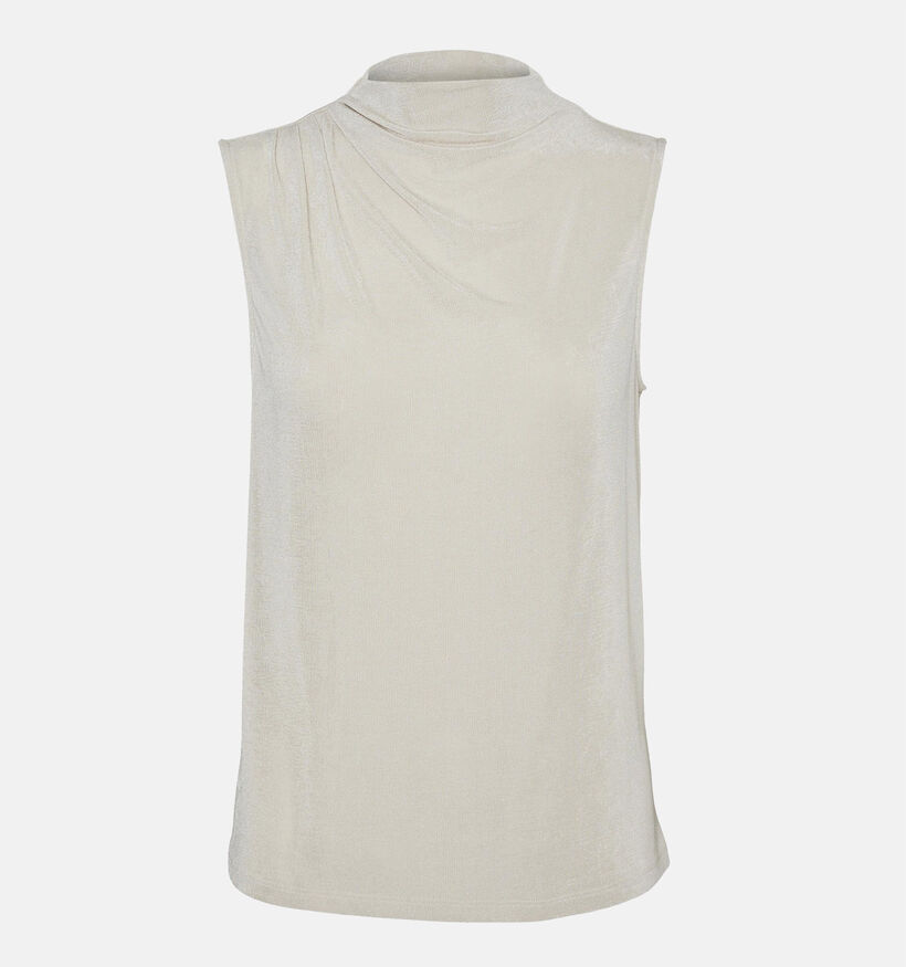 Vero Moda Nara T-shirt sans manches en Beige pour femmes (332608)