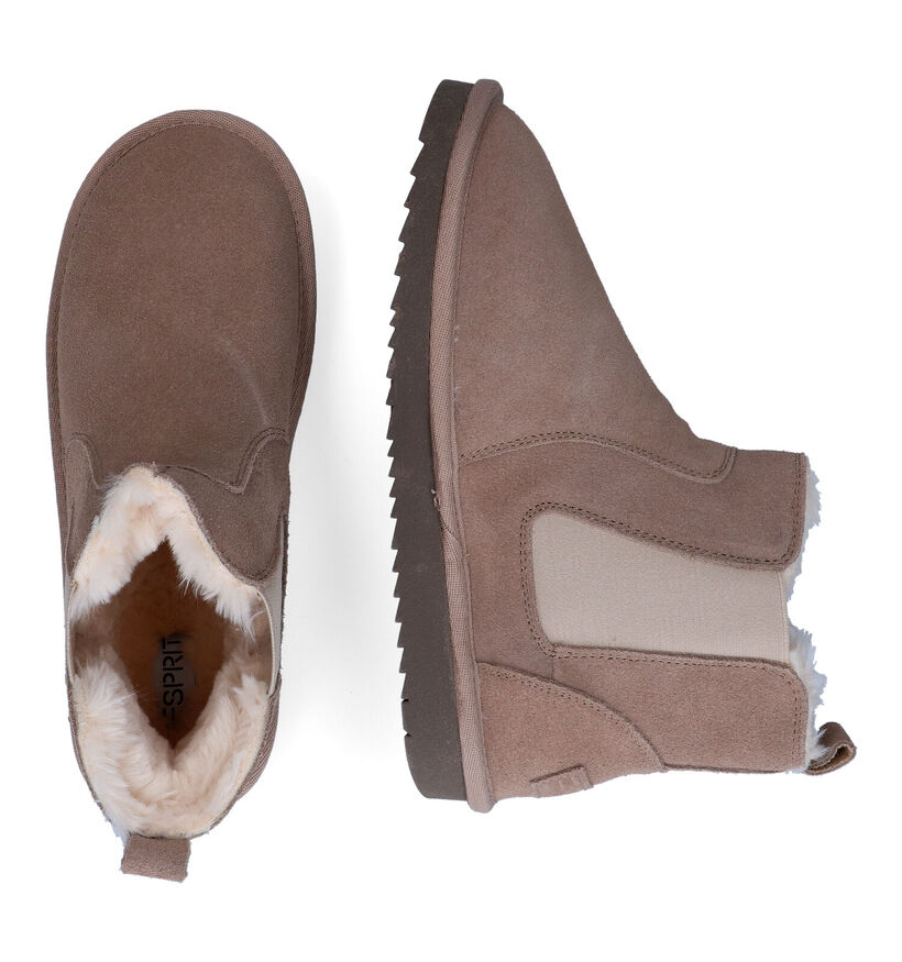 Esprit Bottes de neige en Noir en nubuck (295285)