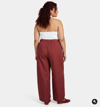 Vero Moda Curve Pantalons Bordeaux