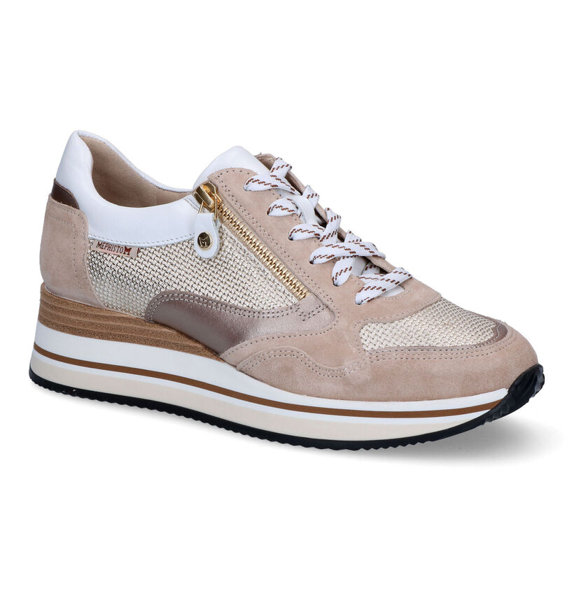 Mephisto Olimpia Baskets en Vert Kaki pour femmes (346082) - pour semelles orthopédiques