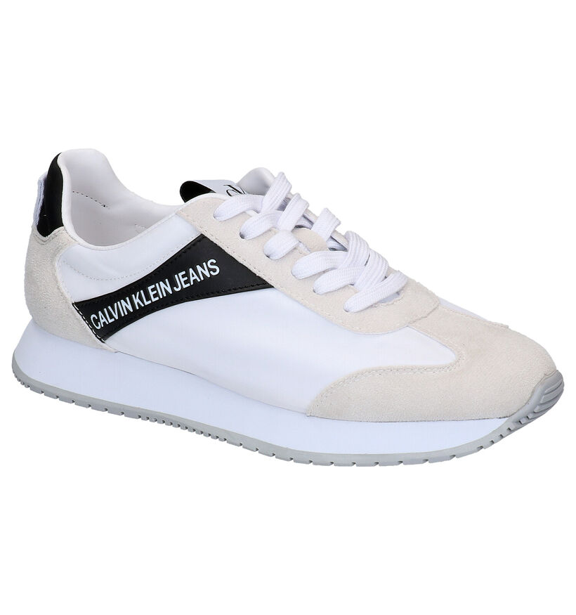 Calvin Klein Jill Witte Sneakers in stof (269216)