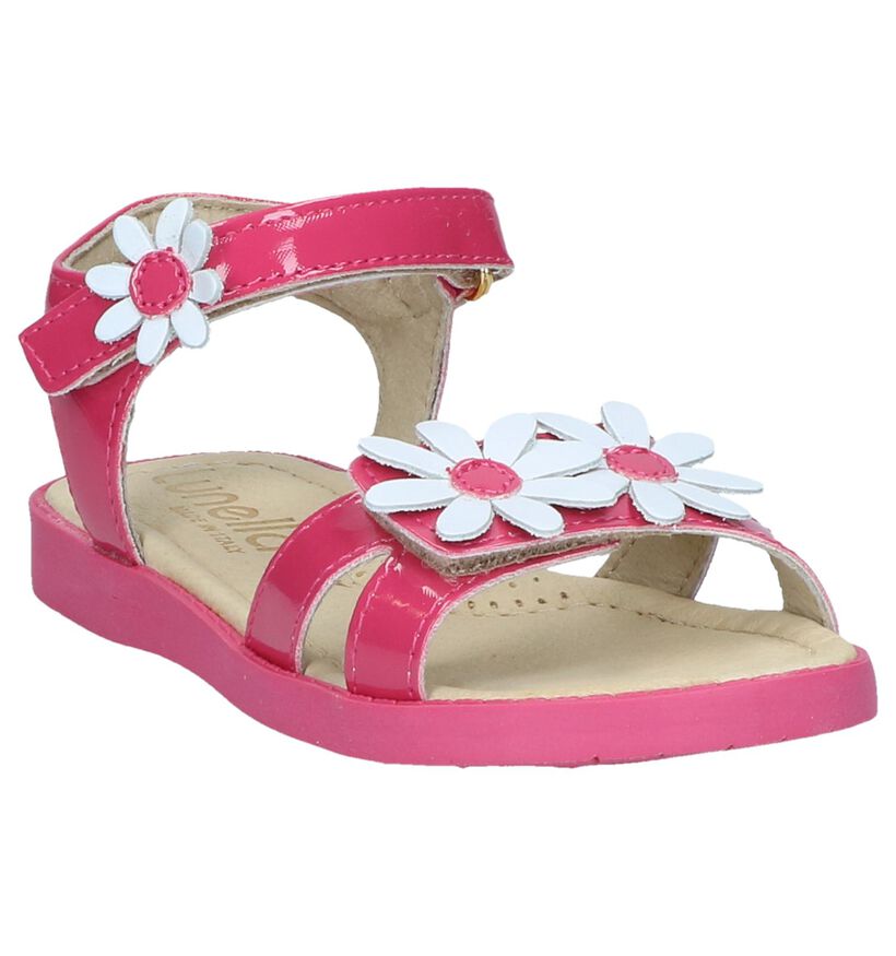 Lunella Sandales en Rose fuchsia en cuir (238976)