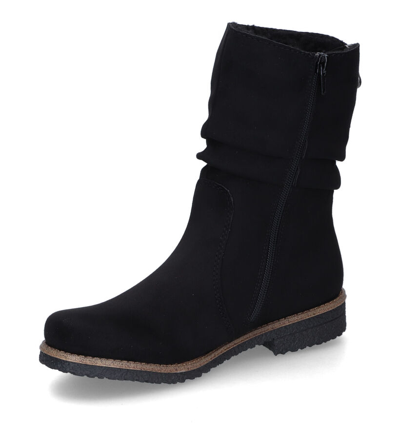 Rieker Bottes courtes en Noir en textile (315890)