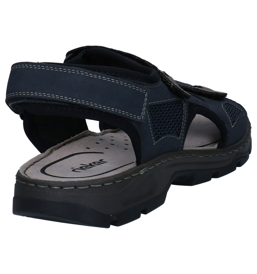 Rieker Sandales en Bleu foncé en simili cuir (288378)