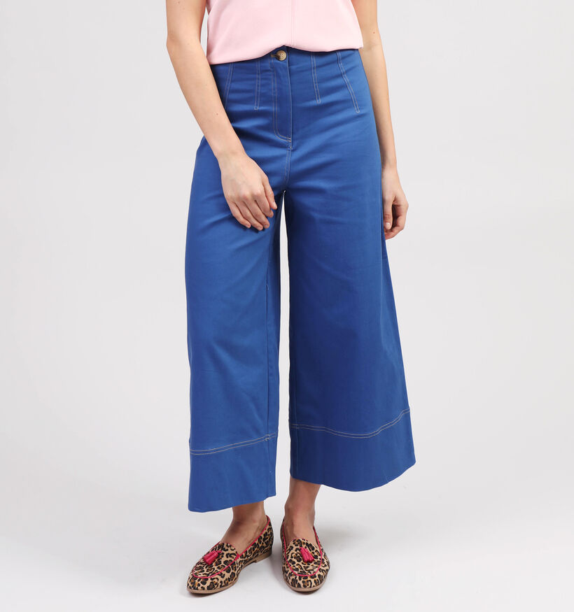 Orfeo Noelise Olivie Pantalon large en Bleu pour femmes (358554)