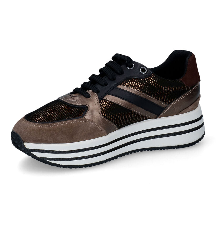 Geox Kency Bronze Sneakers voor dames (312839) - geschikt voor steunzolen