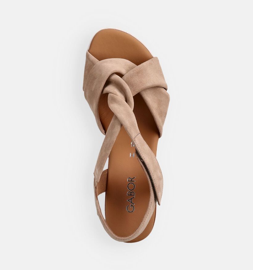 Gabor Donkerbeige Sandalen voor dames (371281)
