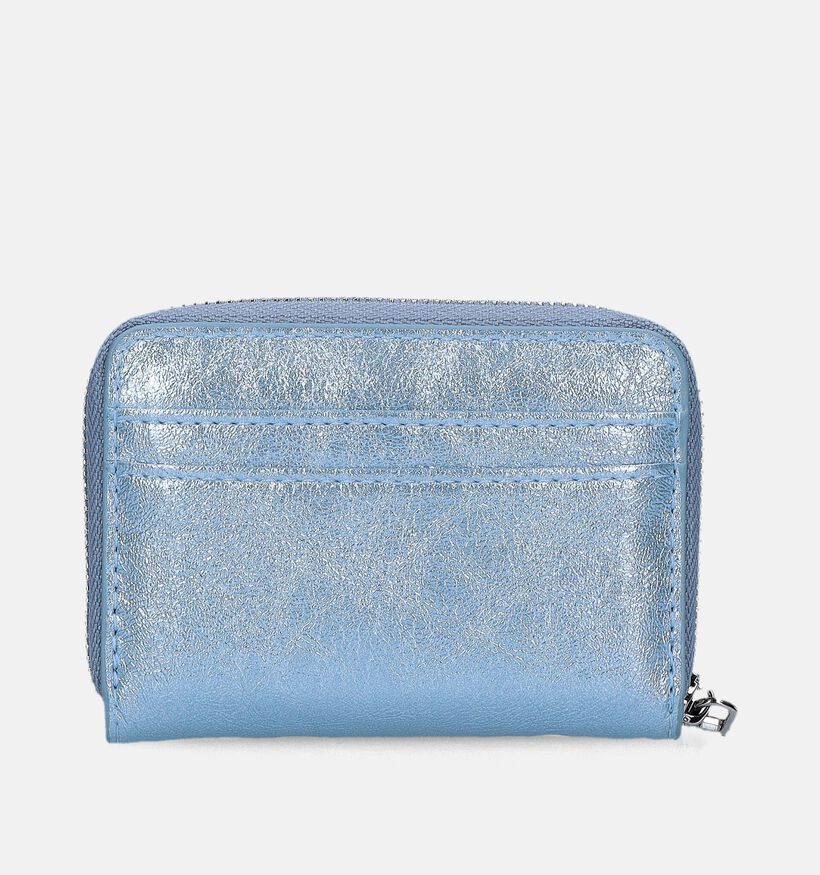 Laurent David Lily 002 Porte-monnaie zippé en Bleu pour femmes (342602)