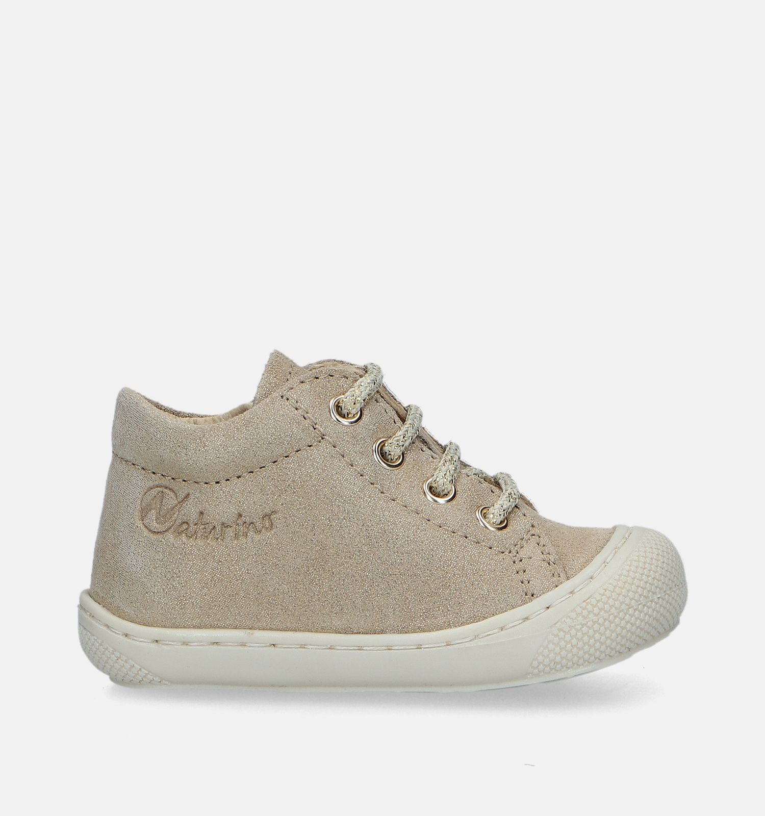 Naturino Cocoon Zip Suede Gouden Babyschoenen Meisjes Babyschoenen Online op TORFS.BE