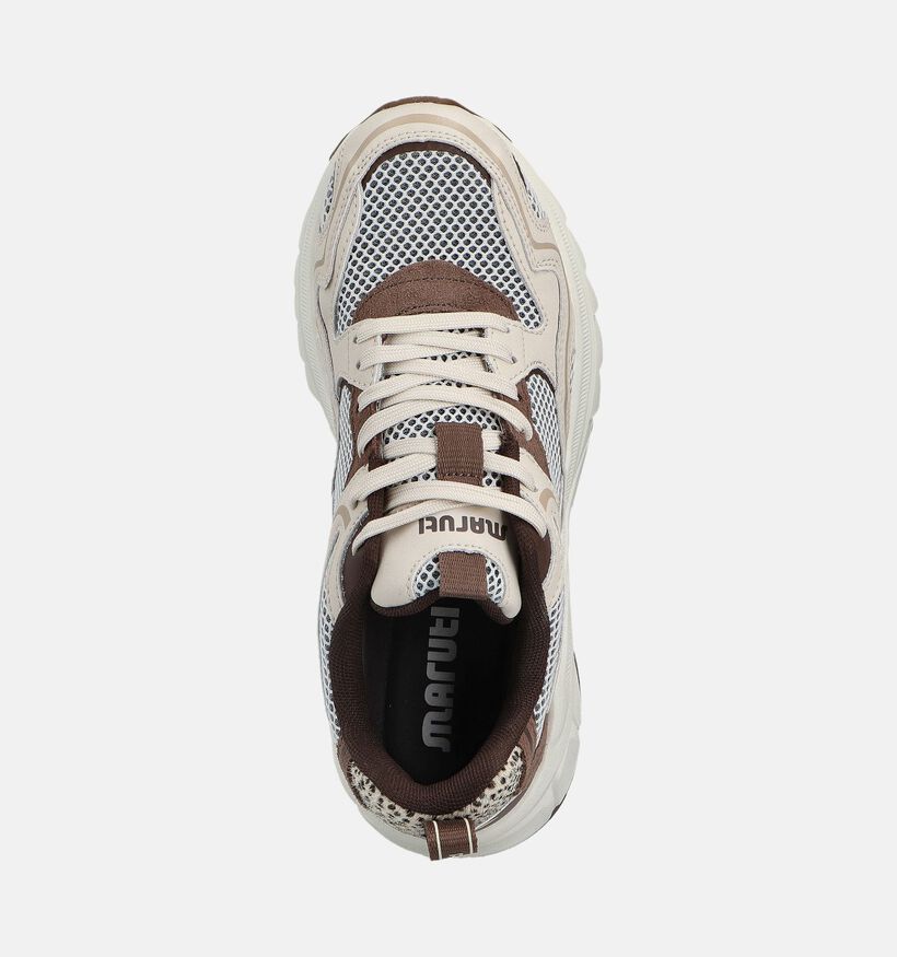 Maruti Novi Beige Sneakers voor dames (360822) - geschikt voor steunzolen