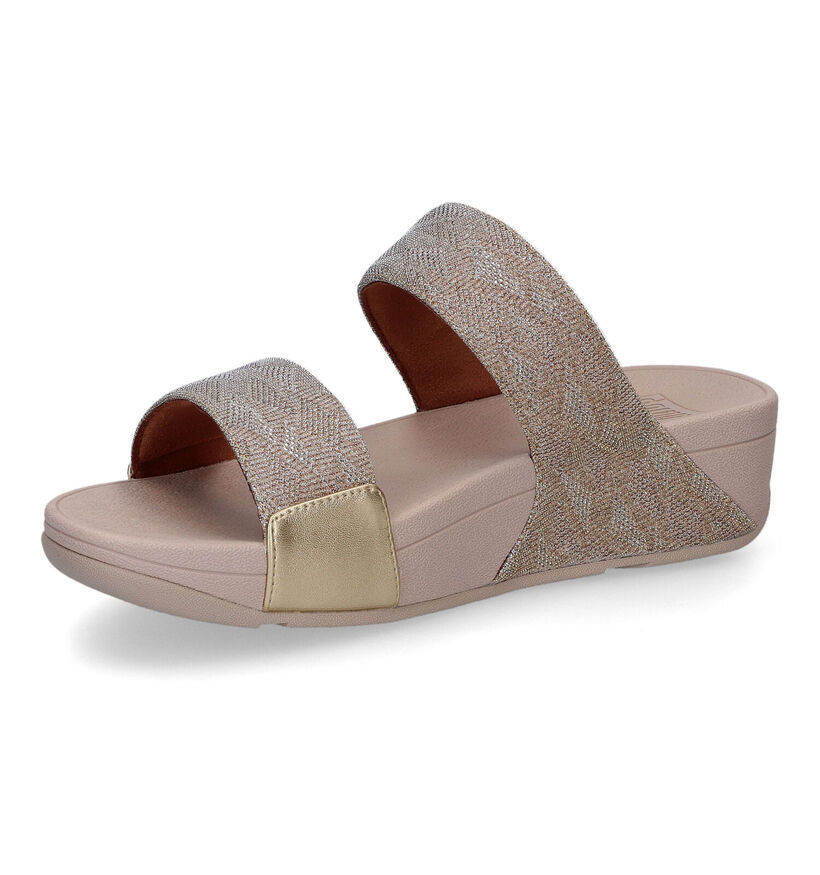 FitFlop Lulu Geo Glitz Zwarte Slippers in stof (304821)