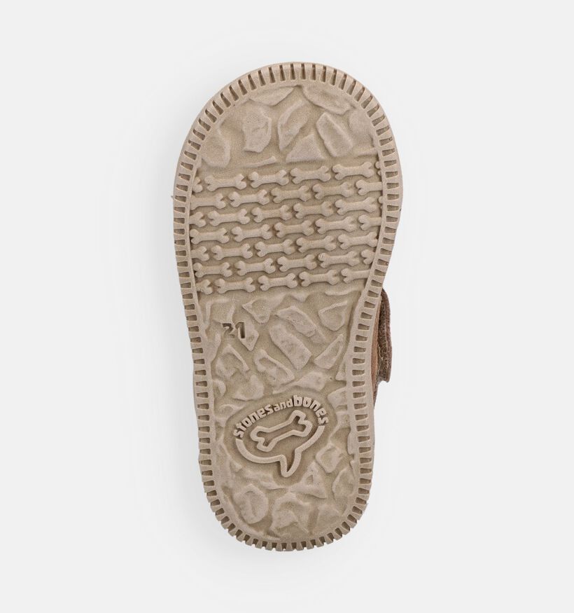 STONES and BONES Nepo Bruine Sneakers voor jongens (373738) - geschikt voor steunzolen