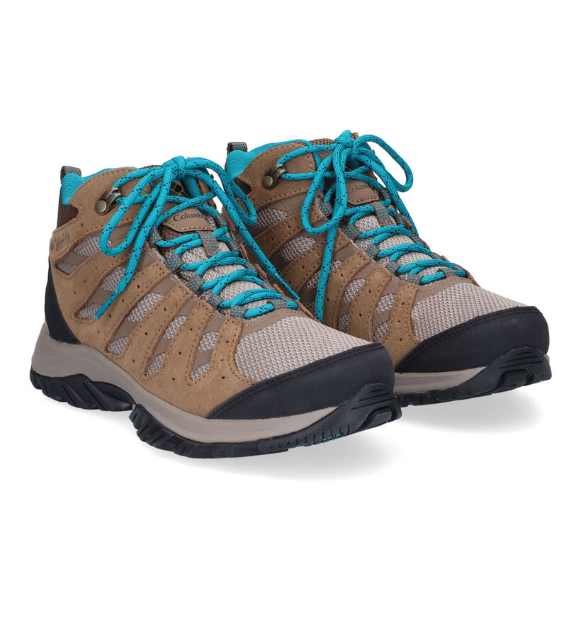 Columbia Redmond III Mid WP Bruine Wandelschoenen voor dames (303808) - geschikt voor steunzolen