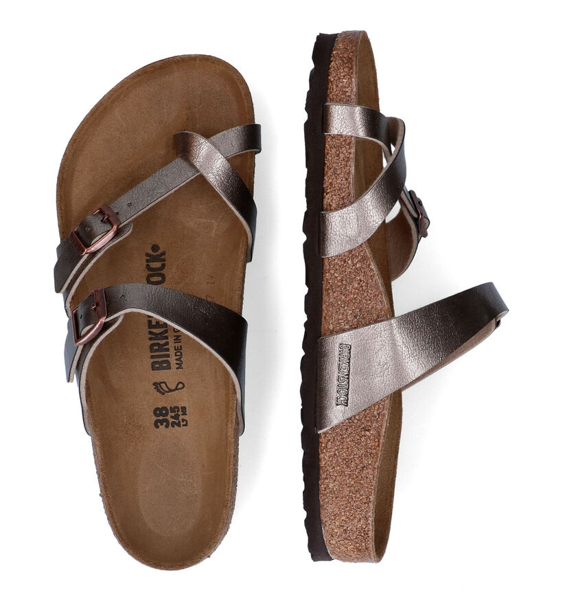 Birkenstock Mayari Bruine Slippers in kunstleer (322652)