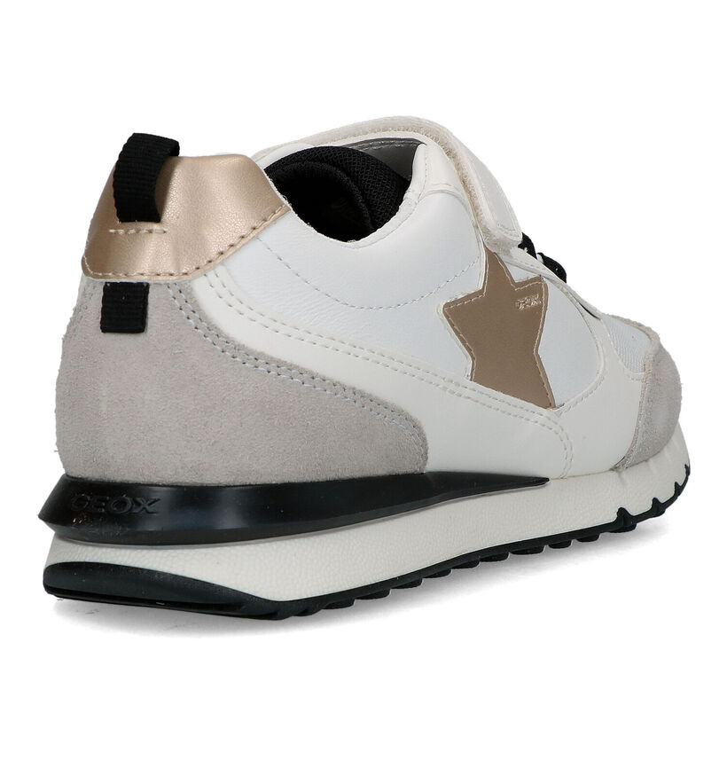 Geox Fastics Witte Sneakers voor meisjes (326633) - geschikt voor steunzolen