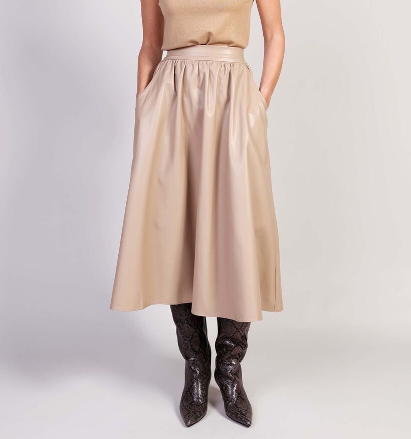 Adoré Acacia Beige Midirok voor dames (369232)