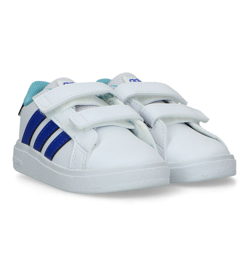 adidas Grand Court 2.0 Witte Sneakers voor jongens, meisjes (318944)