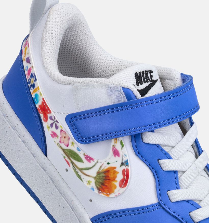 Nike Court Borough Low 2 Witte/Paarse Sneakers voor meisjes (367267) - geschikt voor steunzolen